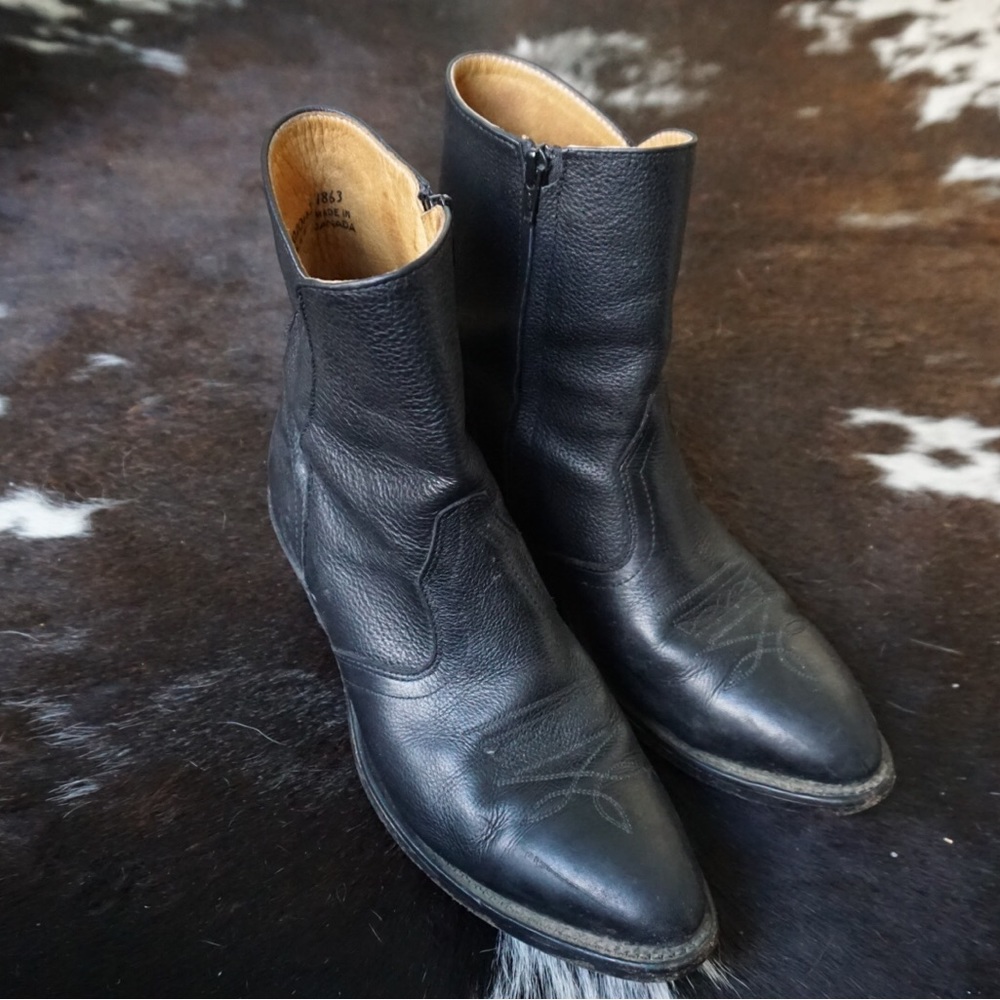 Black cowboy boots